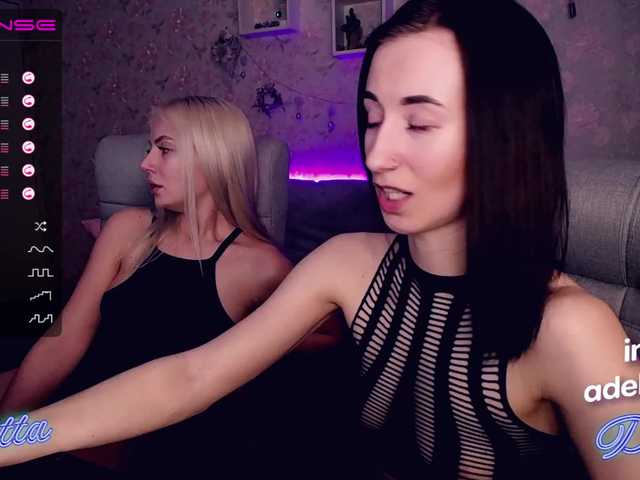 Foto's Delly-Gretta Lovense works from 2 tks) brunette - Delly, blonde - Gretta) 98 - cumshow) playing charades) 98 - blowjob)