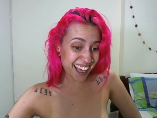 Foto's floracat Hi! 10 if you think i am pretty! #pinkhair #cum #wet #hot #tattoos #hitachi #skinny #bigeyes #smalltits