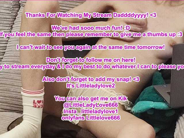 Uitzending screenshots LittleLove666